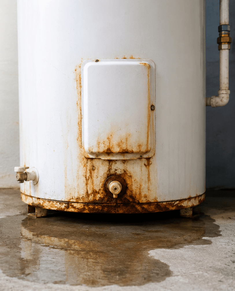 Chauffe eau rouillé fuite