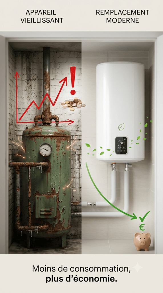 Chauffe eau consommation importante economie
