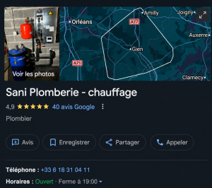 Sani Plomberie Chauffage Gien Google My Business